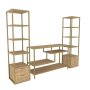HANAH HOME TV polica Robbins Gold Oak - slika 1