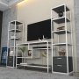 HANAH HOME TV polica Robbins White Anthracite - slika 3