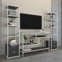 HANAH HOME TV polica Robbins White Anthracite - slika 5