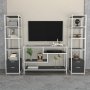 HANAH HOME TV polica Robbins White Anthracite - slika 2