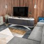 HANAH HOME TV polica Stor Anthracite White - slika 3