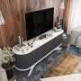 HANAH HOME TV polica Stor Anthracite White - slika 4