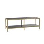 HANAH HOME TV polica Basic Dark Grey Gold - slika 1