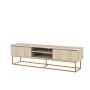 HANAH HOME TV polica Rodez 180 Traverten - slika 1