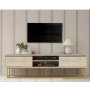 HANAH HOME TV polica Rodez 180 Traverten - slika 2