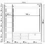 HANAH HOME TV polica Mat L514 - slika 5