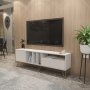 HANAH HOME TV polica Mistico (180) White Gold - slika 4