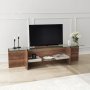 HANAH HOME TV polica Escape TV Walnut - slika 2