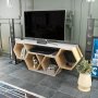 HANAH HOME TV polica Bal White Sonomo - slika 3