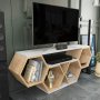 HANAH HOME TV polica Bal White Sonomo - slika 4