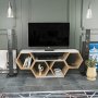 HANAH HOME TV polica Bal White Sonomo - slika 2