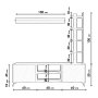 HANAH HOME TV polica Menevis L3010 - slika 5
