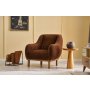 Atelier del Sofa Fotelja Rens BrownCopper - slika 2