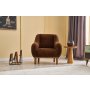 Atelier del Sofa Fotelja Rens BrownCopper - slika 1