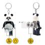 LEGO Minifigure privezak za ključeve sa svetlom: Tip u panda kostimu - slika 4
