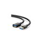 UGREEN USB produzni kabl M/F 3.0 0.5m crni US129 - slika 1