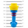 LEGO Iconic baterijska lampa: plavo-žuta - slika 4