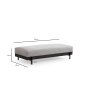 Atelier del Sofa Tabure Eti Black Pouffe Grey - slika 5