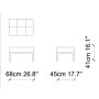 Atelier del Sofa Tabure Design Ecru - slika 3