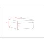 Atelier del Sofa Tabure Mottona Pouffe Cream - slika 5