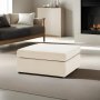 Atelier del Sofa Tabure Mottona Pouffe Cream - slika 1