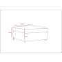 Atelier del Sofa Tabure Mottona Pouffe Light Grey - slika 5
