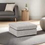 Atelier del Sofa Tabure Mottona Pouffe Light Grey - slika 1
