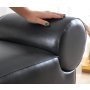 Atelier del Sofa Tabure Rohin Deri Puf Black - slika 3