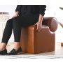 Atelier del Sofa Tabure Rohin Deri Puf Brown - slika 2