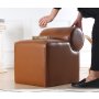 Atelier del Sofa Tabure Rohin Deri Puf Brown - slika 1