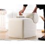 Atelier del Sofa Tabure Linburg Puf Cream - slika 1