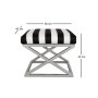 Atelier del Sofa Tabure Capraz Silver White - slika 2