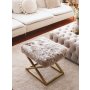 Atelier del Sofa Tabure Capraz Pelush Gold Brown - slika 4
