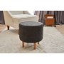 Atelier del Sofa Tabure Findik Gabbana Anthracite Copper - slika 1