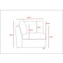 Atelier del Sofa Ugaona fotelja Mottona Corner Module Light Grey - slika 3