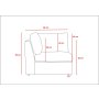 Atelier del Sofa Ugaona fotelja Mottona Corner Module Cream - slika 4