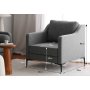 Atelier del Sofa Fotelja Nordi Grey - slika 4