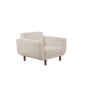 Atelier del Sofa Fotelja Larus Berjer Walnut Cream - slika 2