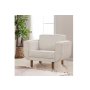 Atelier del Sofa Fotelja Larus Berjer Walnut Cream - slika 1