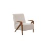 Atelier del Sofa Fotelja Larus Wood Berjer Walnut Cream - slika 3