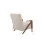 Atelier del Sofa Fotelja Larus Wood Berjer Walnut Cream - slika 5