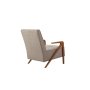 Atelier del Sofa Fotelja Larus Wood Berjer Walnut Grey - slika 5