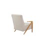 Atelier del Sofa Fotelja Larus Wood Berjer Oak Cream - slika 5