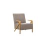 Atelier del Sofa Fotelja Larus Wood Berjer Oak Grey - slika 3