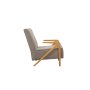 Atelier del Sofa Fotelja Larus Wood Berjer Oak Grey - slika 4