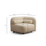 Atelier del Sofa Fotelja Victoria Cream Bouclette - slika 4