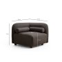 Atelier del Sofa Fotelja Viktor Dark Grey - slika 4