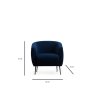 Atelier del Sofa Fotelja Eses Blue Wing - slika 4