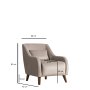Atelier del Sofa Fotelja Buhara Light Grey - slika 5