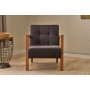 Atelier del Sofa Fotelja Kemer Anthracite - slika 1